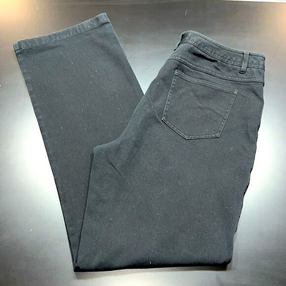 Black Stretch Denim Pants By Pick & Peck. Size 8 - Picture 5 of 5